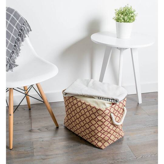 DII® 9" Lattice Round Burlap Bin